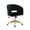 Black, variant on KCC Velvet Office Chair for Women, Swivel Vanity Desk Chair with Gold Base and Wheels, Adjustable Upholstered Chair for Bedroom, Makeup Room and Home Office(Cream)