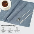 thumbnail image 2 of Dining Room Table Runner 72 Inches Long Dusty Blue Elegant Kitchen Table Runner Bedroom Furniture Top Cover Dresser Scarf Geometric Chevron Patterned Table Topper Machine Washable Cloth Table Runner, 2 of 5