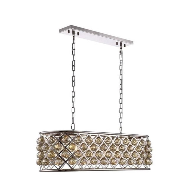 Elegant Lighting Madison 13" 6 Light Royal Crystal Pendant Lamp
