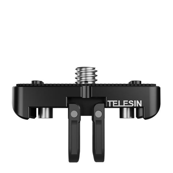 1/4 Mount Adapter Base for Insta360 X4 - Bigcan Dual-Prong Quick Release Plate with Aluminum Alloy Thread, Compatible with Tripod, Chest Strap, Selfie Stick, Action Mounts