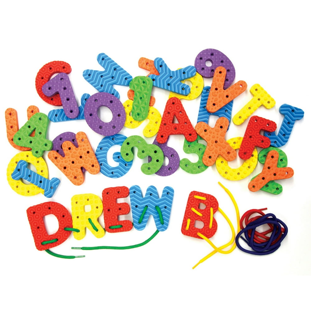WonderFoam® Lacing Letters & Numbers Set