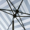 thumbnail image 3 of Safavieh Elsa Fashion Line 6.5x10ft Rectangle Metal Umbrella in Black and White, 3 of 7