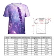 thumbnail image 2 of Lavender T Shirts Basic T-Shirt Short Sleeve Ladies Tee Shirt Summer Graphic Clothing, 2 of 5