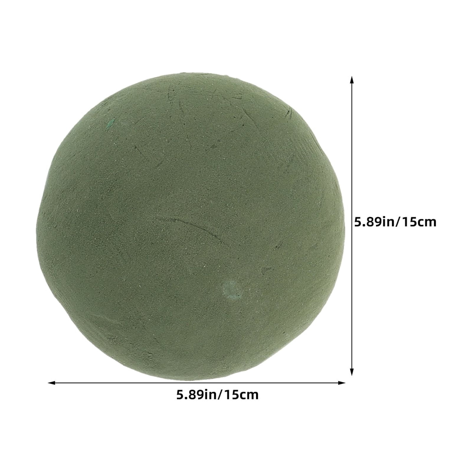 OUNONA 2Pcs Green Floral Foam Ball for Bouquet Craft Foam Wedding Party and Garden Flower Arrangements