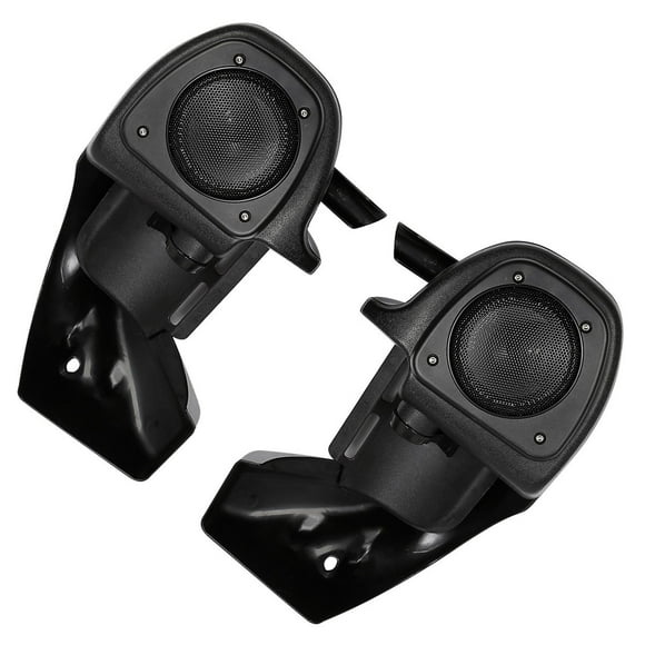 Kit de Carénage Ventilé avec Haut-Parleurs Compatible avec les Modèles Harley Davidson Touring Road King Electra Glide Ultra Limité Ultra Classic Street Glide CVO et Tricycle, Noir Brillant