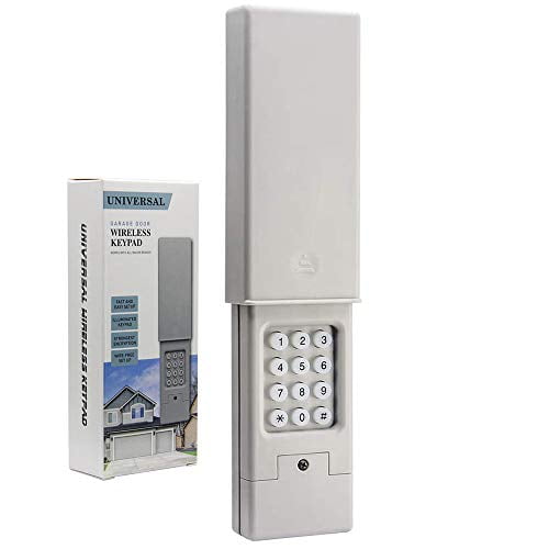 Universal 2Channel Garage Door Opener Keypad for Chamberlain