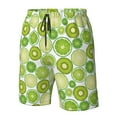 thumbnail image 5 of Naloa Kiwi Lemon Men's Beach Shorts, Surfing shorts, Swim trunks, Quick Dry Swim Trunks for Surfing Beach Fun - Large, 5 of 9