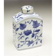 thumbnail image 1 of AA Importing 59787 Pot Carré Bleu et Blanc avec Couvercle, 1 of 1