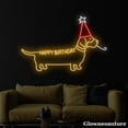 thumbnail image 3 of Glowneon Dog Happy Birthday Neon Sign, Happy Birthday Led Sign, Cute Dog Led Sign, Pet Shop Decor, 3 of 5