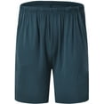 thumbnail image 2 of MoFiz Men's Solid Bamboo Pajama Shorts with Pockets Loungewear for Men, 2 of 6