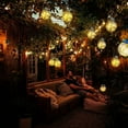 thumbnail image 4 of EpicGadget Solar Lantern Outdoor Hanging Solar Light LED Mason Jar Light Waterproof Solar Table Lamp Crack Glass Garden Globe Light for Patio Yard Party Wedding Christmas Outdoor Decoration (4 Pieces), 4 of 7