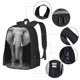 thumbnail image 2 of Disketp Indian Elephant Mochila Minimalista de Gran Capacidad, Mochila de Viaje para Escuela, Trabajo o Uso Diario, 2 of 6