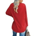 thumbnail image 2 of Sherrylily Women Long Sleeve Oversized T Shirts Loose Casual Tunic Tops S-2XL, 2 of 3