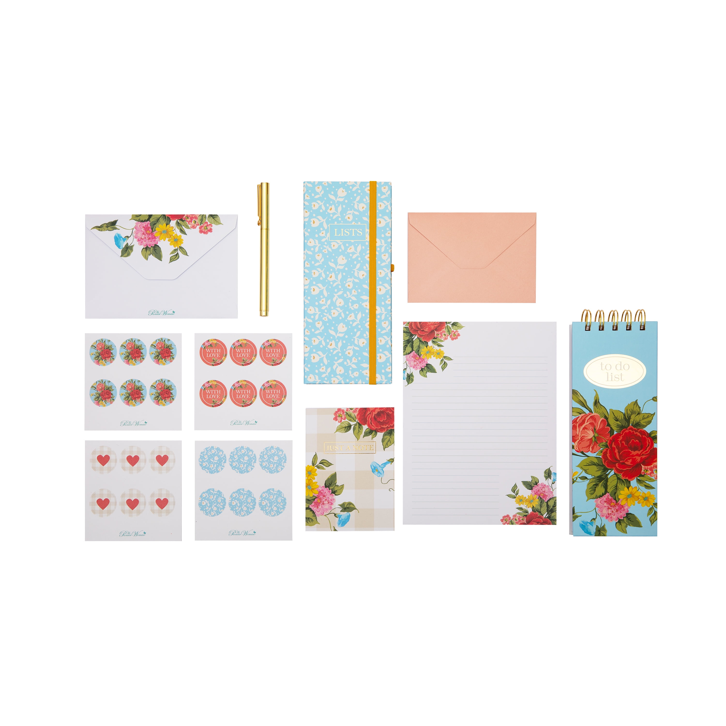 The Pioneer Woman Sweet Rose 60Piece Stationery Set