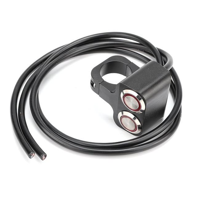 Manillar faro doble interruptor foco LED impermeable motocicletas modificación piezas 25mm Jadeshay A