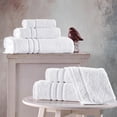 thumbnail image 2 of Hawmam Linen White Juego De Toallas De Baño De 6 Piezas Para Baño Algodón Turco Original Suave Absorbente Y Premium 2 Toallas De Baño 2 Toallas De Mano 2 Toallitas, 2 of 5