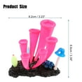 thumbnail image 2 of Unique Bargains Aquarium Simulation Horn Coral Silicone Fluorescent Coral Glow Ornaments Fish Tank Landscape Decor Pink, 2 of 7