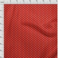 thumbnail image 3 of oneOone Georgette Viscose Red Fabric Merry Christmas Sewing Material Print Fabric By The Yard 42 Inch Wide - QH, 3 of 4