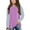 Purple, variant on Odeerbi Kids Girls Color Block Shirt Child Raglan Long Sleeve Shirts 2025 Casual Crewneck Tops Loose Plain Tunic Cute Blouse Tees Purple 8-9 Years