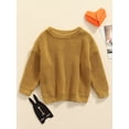 thumbnail image 2 of GXFC Infant Baby Boys Girls Fall Cable Knit Sweater Newborn Long Sleeve Solid Knitwear Tops Toddler Casual Warm Autumn Winter Pullovers Clothes 0-3M, 2 of 8