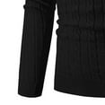 thumbnail image 4 of Lmnyox Mock Neck Sweaters for Men Classic Slim Ribbed Knit Pullover Sweater Long Sleeve Casual Sweatshirt Comfy Tops, 4 of 5