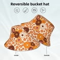 thumbnail image 5 of Bingfone Hippie Ditsy Floral Bucket Hat For Men Women,Packable Reversible Printed Sun Hats,Fisherman Outdoor Travel Hiking Beach Caps, 5 of 9