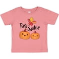 thumbnail image 3 of Inktastic Big Sister Pumpkins with Fall Leaves Girls Baby T-Shirt, 3 of 5