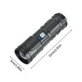 thumbnail image 3 of Fiudx Linternas de Luz Potente, Linterna Led de Largo Alcance, Diseño Telescópico Portátil, Carga Rápida, Ideal para Acampar Al Aire Libre, Pesca Nocturna, Senderismo, Montañismo y Aventura, Resisten, 3 of 6