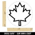 thumbnail image 2 of Canada Maple Leaf Outline Self-Inking Rubber Stamp Ink Stamper - Black Ink - Medium 1 Inch, 2 of 7