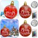 thumbnail image 3 of 2 Uds 60cm Inflable Navidad PVC Resplandor Fiesta Nuevo (Navidad) Rojo, 3 of 5