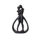 thumbnail image 2 of Figura abstracta de pareja abrazándose Figura de pareja de resina Estatua de abrazo de amantes para Negro, 2 of 9