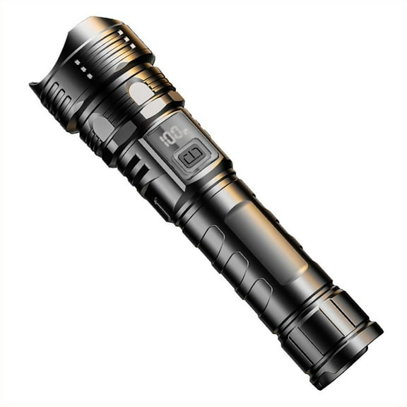 Super Bright Flashlight Waterproof Tactical Super Bright Torch Zoomable Camping# U8K2