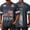 Dark Gray, variant on Men's 4th of July USA Flag Football Jersey Memorial Day 250 Anniversary Red White Blue American Patriotic Shirt