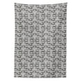 thumbnail image 3 of Ambesonne Abstract Tablecloth Rectangular Table Cover, Stone Wall Pattern, 60"x90", Grey Pale Grey, 3 of 4