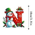 thumbnail image 3 of Adorno Colgante para Árbol de Navidad con 26 Letras | Adornos Navideños para Colgar En El Árbol | Material Acrílico | Símbolos Navideños Clásicos | Juego de 1, 3 of 3