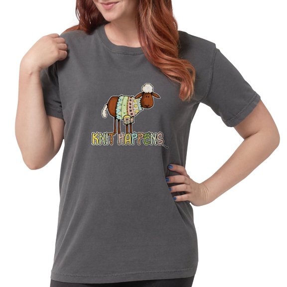 CafePress - Knit Happens T Shirt - Womens Comfort Colors® Shirt