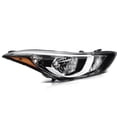 thumbnail image 4 of ECCPP Headlight Assembly Black Housing Amber Reflector Clear Lens For Hyundai for Elantra 2014 2015 2016, 4 of 5