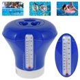 thumbnail image 1 of Muyoka Dispensador de cloro flotante con termómetro, gran capacidad para piscina, dispensador de tabletas químicas flotantes, herramienta de limpieza de piscinas, flotador químico para piscinas, spas, Muyoka Hogar, 1 of 7