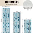 thumbnail image 4 of Blue Geometric Triangle Diamond Pattern Kitchen Rugs Sets Of 3,Kitchen Runner Rugs Non Skid Washable,Decorative Kitchen Floor Mats for Kitchen,Sink,Laundry,17"x30"+ 17"x47" + 17"x59", 4 of 6
