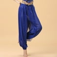thumbnail image 3 of Yuanlong Womens Pants Ladies Elastic Waist Shiny Lace Sequined Thin Lantern Pants Dance Show Outfits Looes Tapered Pants, 3 of 3