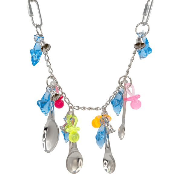 1094 Super Dolphin Paci Spooner - Deluxe Handcrafted Interactive Bird Toy