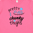 thumbnail image 4 of Inktastic Pretty Eyes and Chunky Thighs Blue Hearts Boys or Girls Baby T-Shirt, 4 of 5
