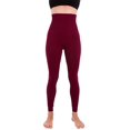 thumbnail image 1 of Leggins Homma de cintura alta de compresión burdeos, 1 of 7