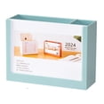 thumbnail image 1 of Desktop Calendar 2024 Desk Organizer Pen Holder 2024 Desk Calendar Pencil Holder Makeup Brush Holder Stationery Storage Box with Calendar for Desk Office Desk Accessory, 1 of 5