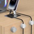 thumbnail image 4 of 3-Pack Circular Magnetic Cable Clips - Cord Organizer for Desk, Car, and Home Electronics, 4 of 6