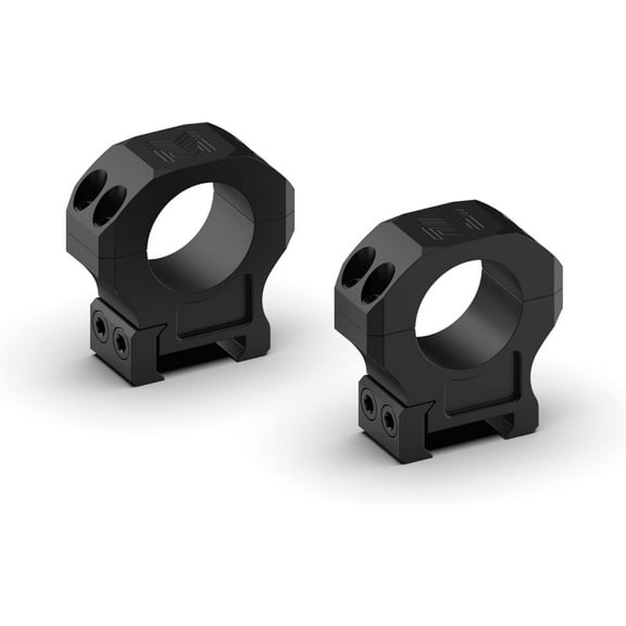 Monstrum Pro Series 7075 Aluminum Scope Rings, 1in, Medium Profile, Black, ZS302