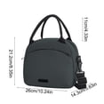 thumbnail image 3 of Bolsa de almuerzo aislante de gran capacidad para mujeres y hombres, bolsa portátil para el trabajo y la caja de picnic, 3 of 6