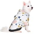 thumbnail image 2 of Fotbe Geometric Spots Print Small Dog Sweater Hoodies Pet Grey Hooded Soft Fleece Sweatshirts with Pocket Fall Winter Puppy Cat Sweaters Warm Clothes-X-Small, 2 of 7