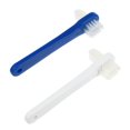 thumbnail image 1 of Dosaele 2pcs Dual Heads False Teeth Brushes T-shape Denture Dedicated Toothbrushes Cleaning Tools (White + Blue), 1 of 6