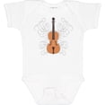thumbnail image 3 of Inktastic Violin Musician Musical Instrument Boys or Girls Baby Bodysuit, 3 of 5